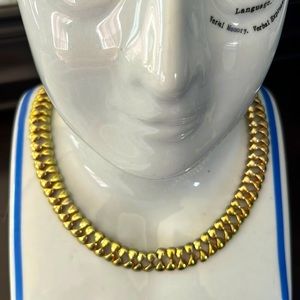Goldtone choker necklace